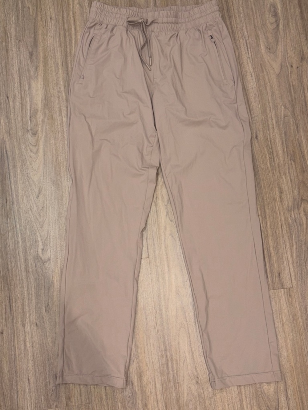 90 Degrees Men's Relaxed Drawstring Pants -khaki (size small)